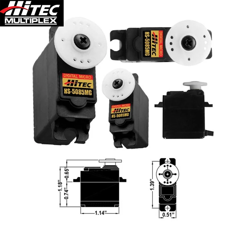 Original Hitec HS 5085MG Premium Metal Gear Micro Servo 4