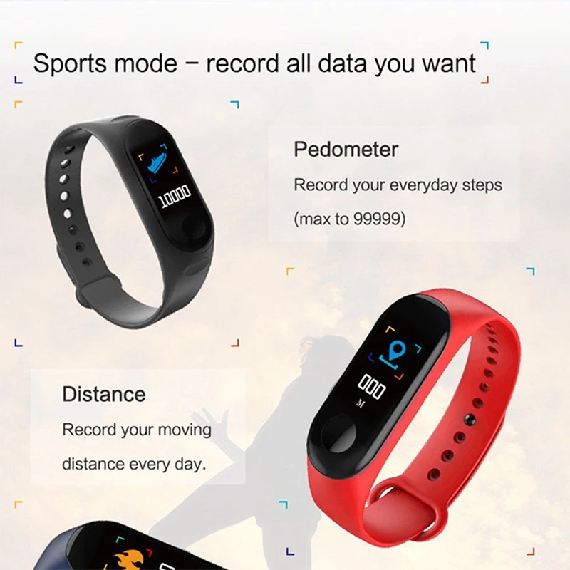 Умный Браслет Для Xiaomi huawei сна сердечного ритма кровяного давления фитнес-трекер Смарт-часы для Android iOS