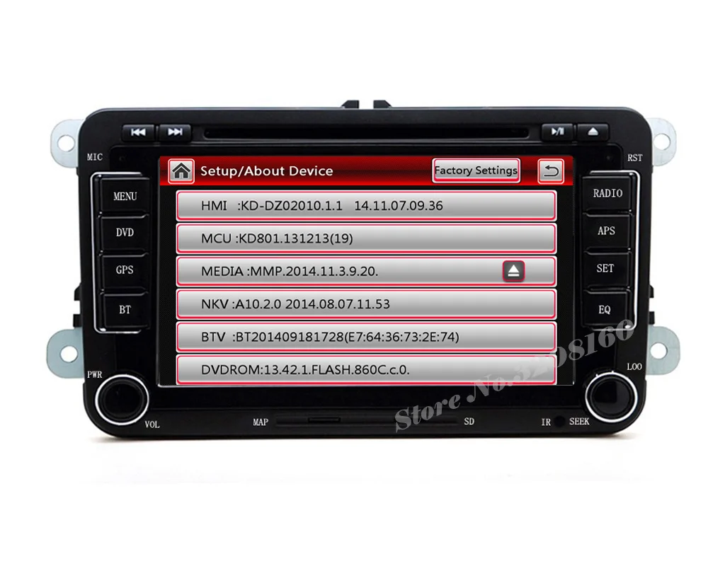 Excellent rns510 2din 7" Car DVD Player for VW JETTA PASSAT/B6/CC GOLF 5/6 POLO Touran Tiguan Caddy SEAT with Radio BT swc GPS free map 7