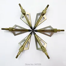 12 pcs Brown 100 Grain arrow point tip broadhead arrowhead archery hunting shooting