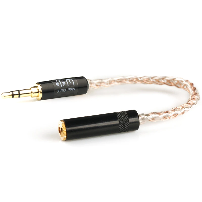 

XiaoFan Platinum Single Crystal Copper Plus Resistance Noise Reduction Male to Female 3.5mm Earphone Extension Line Free ostage