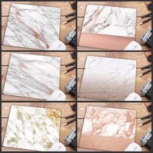 Mairuige Promotion russie moderne Faux or paillettes marbre tapis de bureau Unique tapis de souris ordinateur petite taille 18X22CM tapis de souris(China)