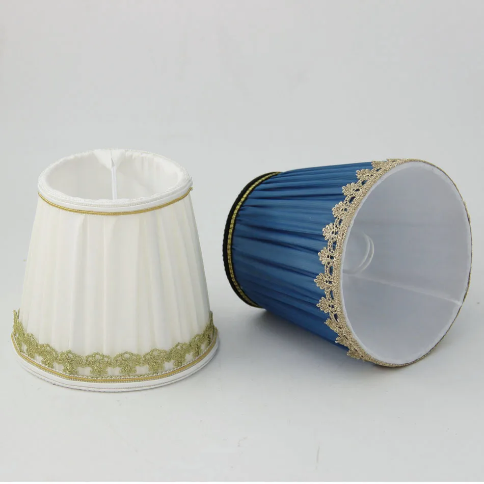New DIA 13cm Special offer Deep blue lampshades, Beautiful Golden Side
