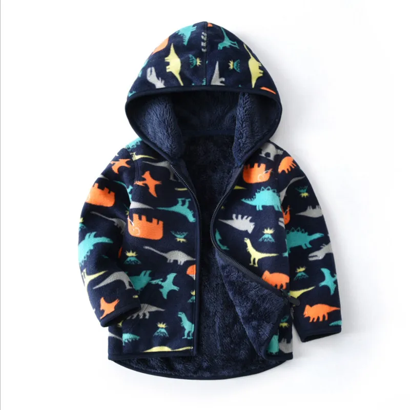 Baby Boys Coat & Jacket Children Outerwear winter Hooded coats Winter Jacket Dinosaurs Kids Coat children's Warm Girls clothing