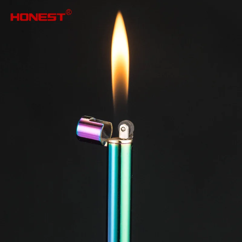 Honest мини многоразовые зажигалки, Мужская и Женская креативная тонкая мини спичечная газовая зажигалка