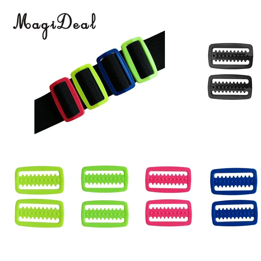 MagiDeal 2Pcs 2 inch Universal Weight Belt Keeper Retainer Stopper Slider for Underwater Scuba Diving Snorkeling Free Diving