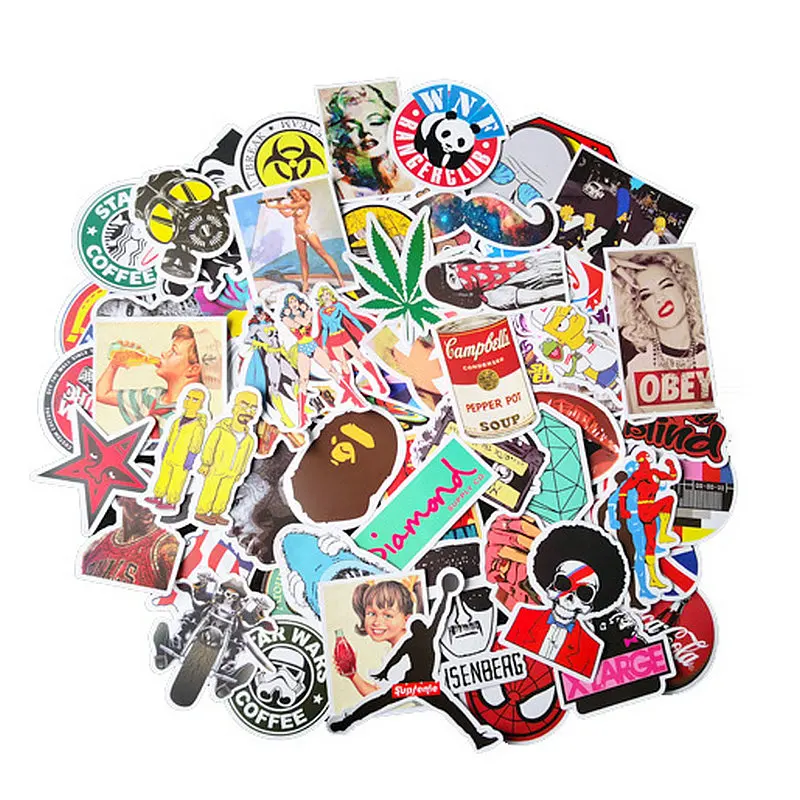

800pcs Different Style Stationery Sticker Waterproof PVC Stickers Decorative doodle stickers toys for kids