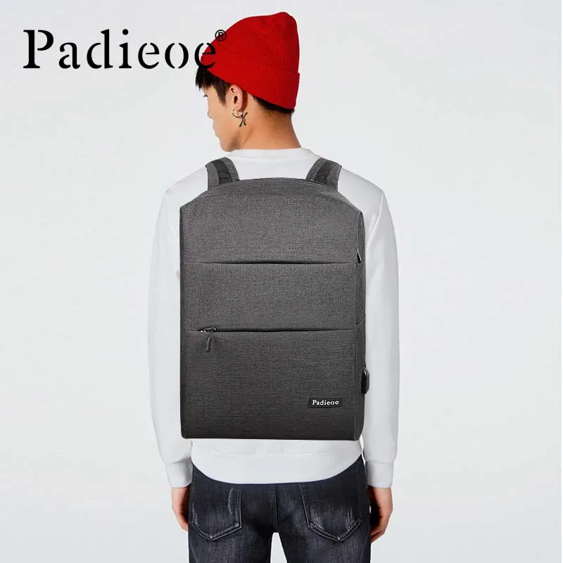 Padieoe Мужской Рюкзак bookbag мужская сумка холщовая Роскошная школьная задняя