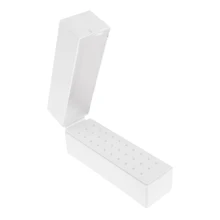 30 Holes Plastic Nail Art Tools Box Nail Drill Bit Holder Dustproof Stand Storage Organizer