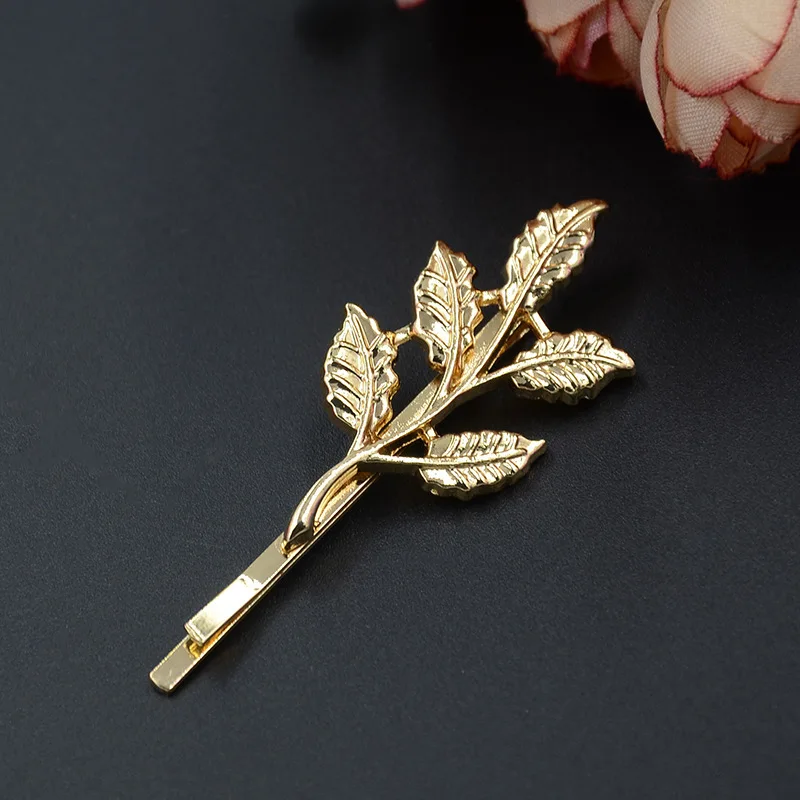 

1Pc Fashion Women Metal Leaves Hair Clip Headwear Hair Cuff Clip Ornament Headband Hairpin Barrette Fashion Hair Accessories
