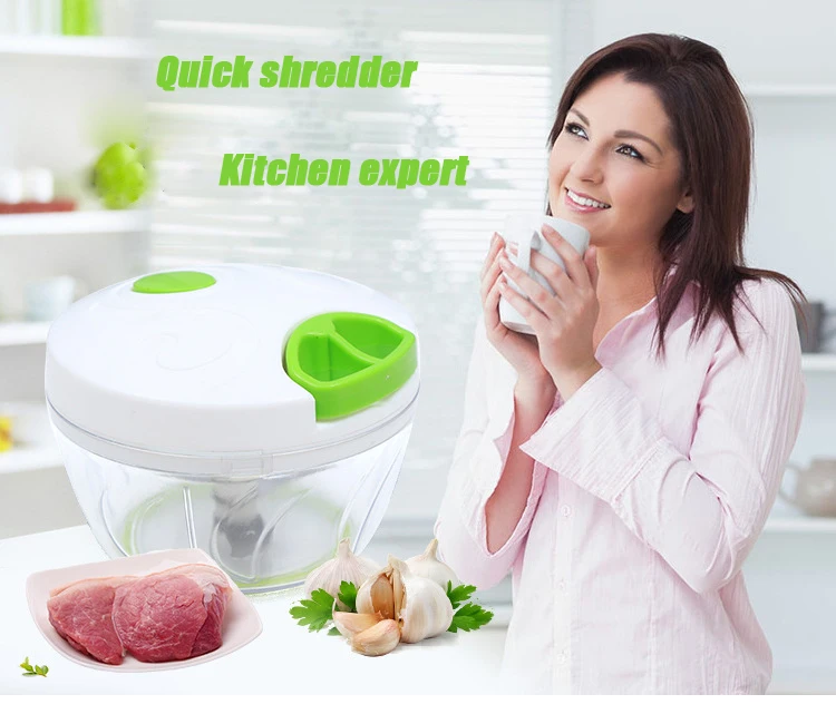 

Food Processor Blender Multifunction Design Chopper Garlic Cutter Vegetable Fruit Twist Shredder Manual Meat Grinder Gadget