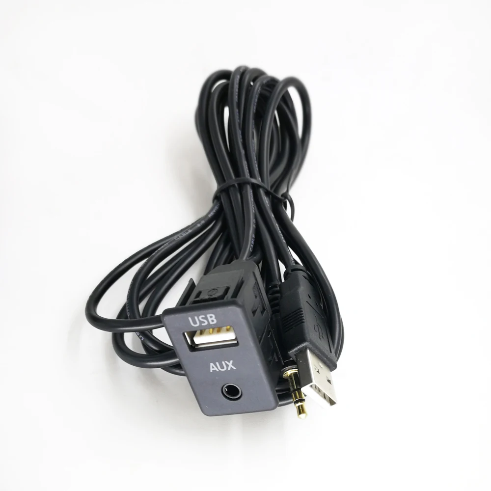 Удлинительный Кабель адаптер Biurlink для Toyota BMW Volkswagen 100 см AUX USB порт панель