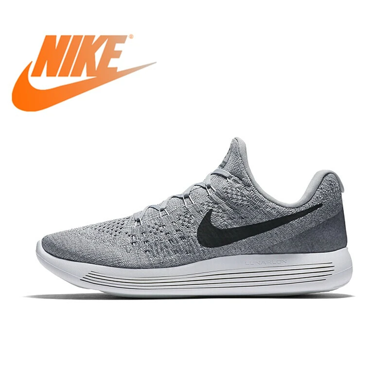 

Original NIKE LUNAREPIC LOW FLYKNIT 2 Men's Running Shoes Low-cut Cushioning Breathable Durable lace-up Sports Sneakers 863779