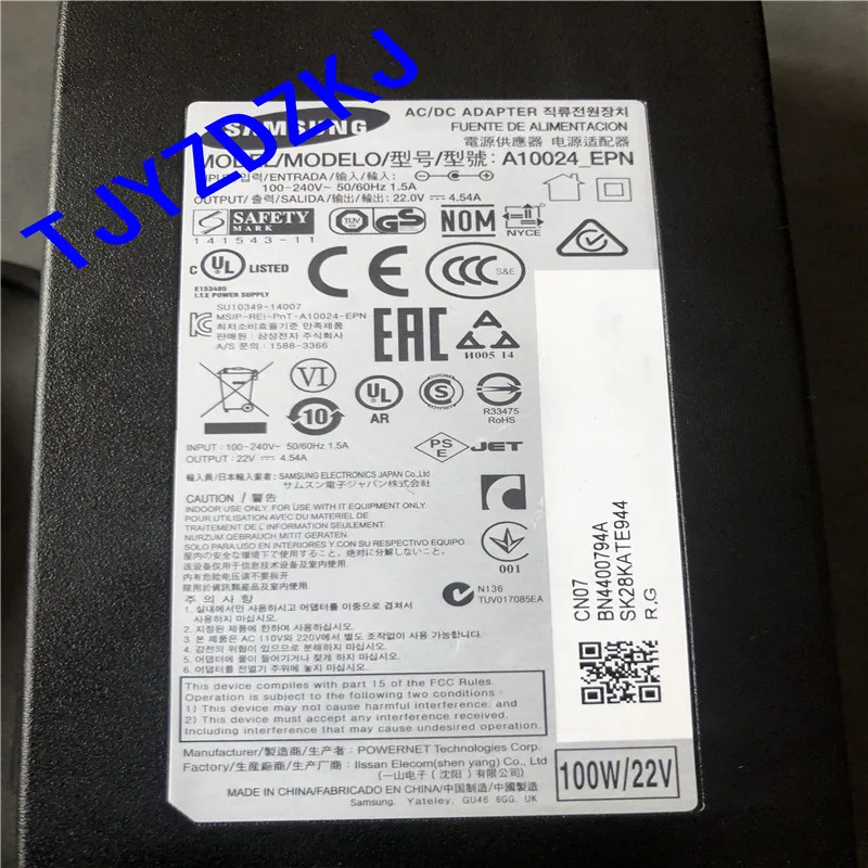 И адаптер питания для samsung A10024_EPN BN4400794A 22,0 V-4.54A одна игла