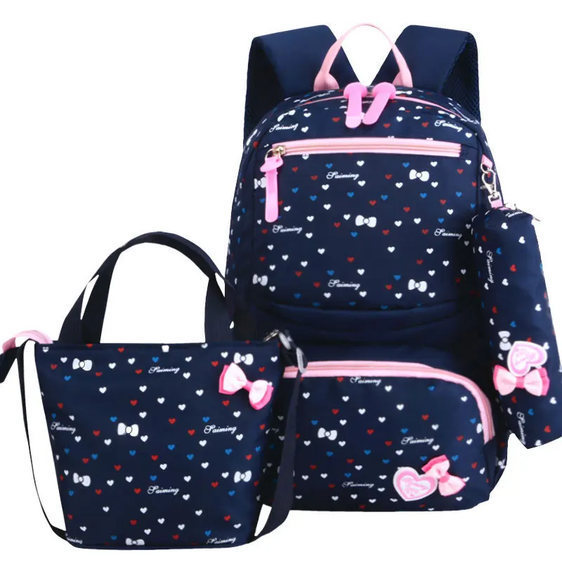 

2019 School Bags 3 pcs For Girls School Backpack kids Schoolbag Kids Children's Backpack toddler Backpacks Mochila Infantil Zip