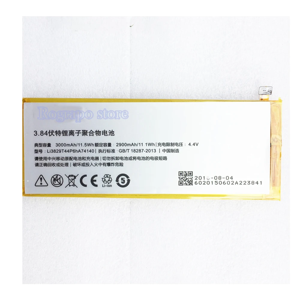New 3000mAh Li3829T44P6hA74140 Replacement Battery For ZTE