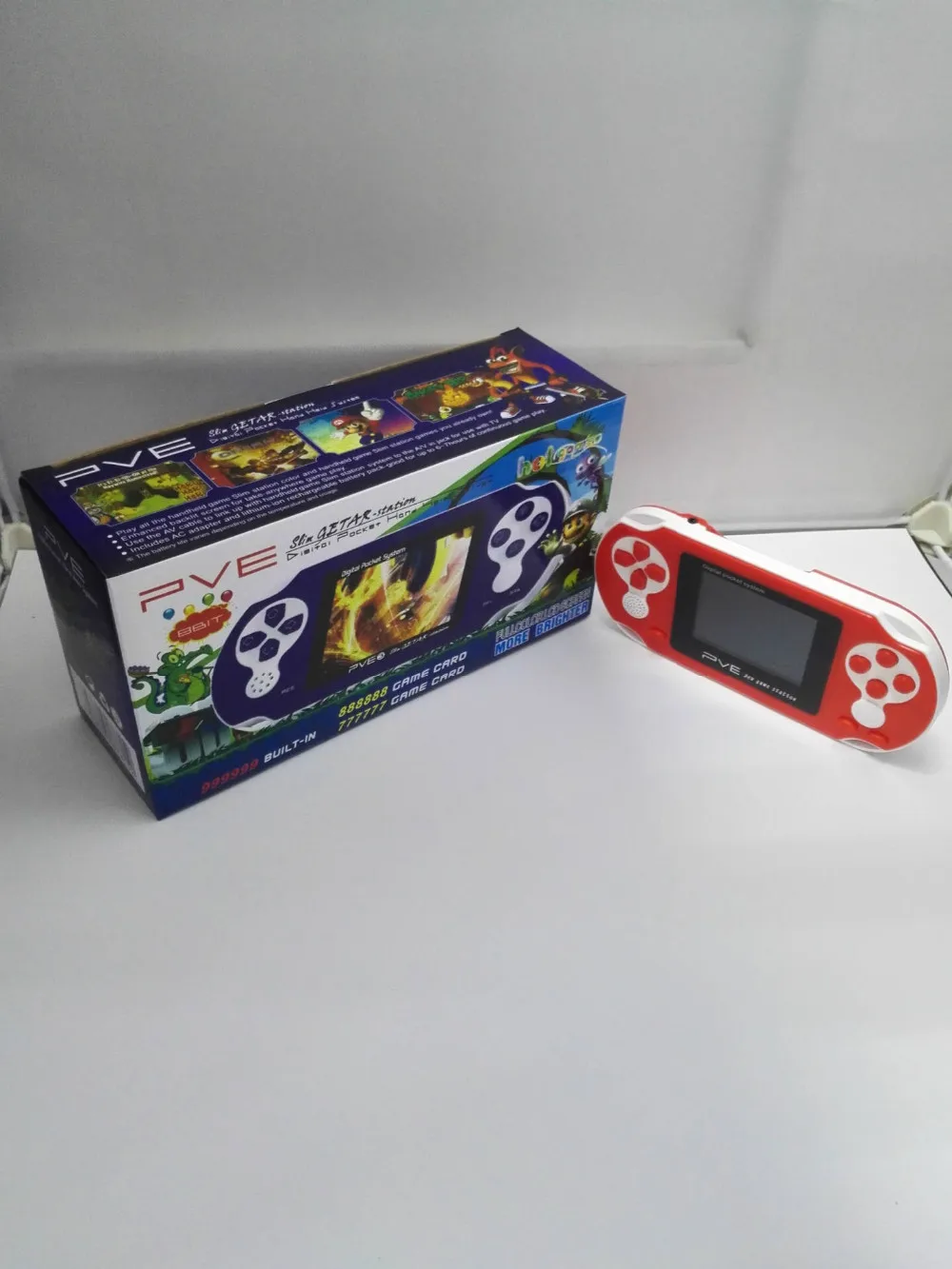 PVE250 игровая станция игровая консоль с игровой картой, 200+ игры, 2,5 ''экран