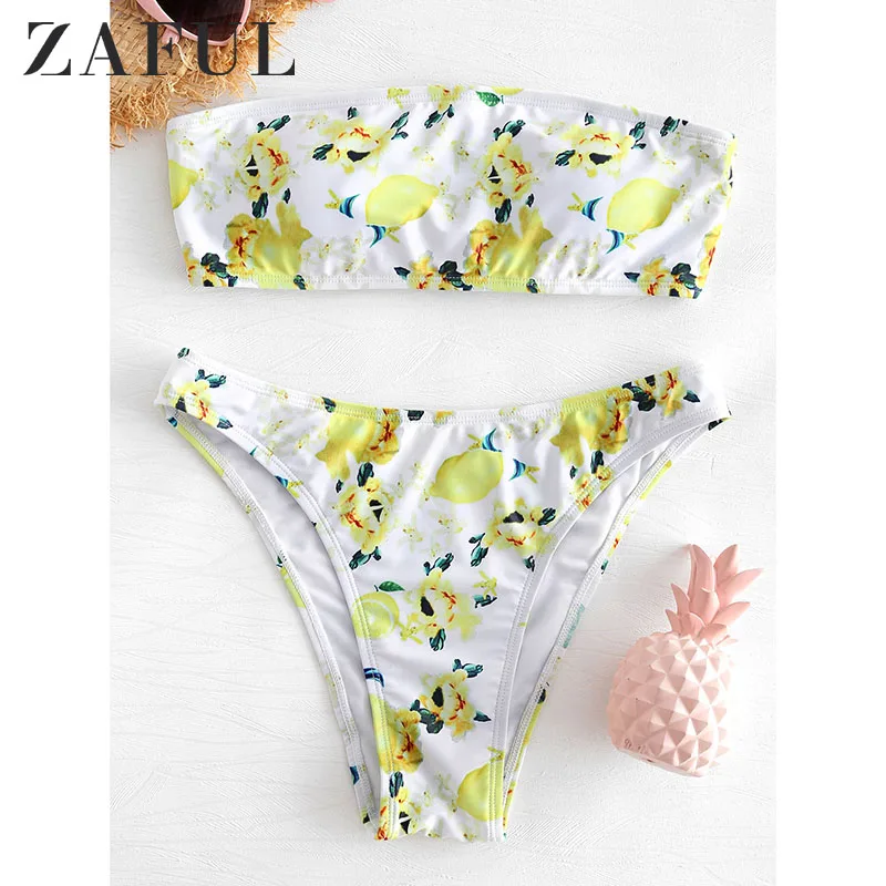zaful lemon bikini