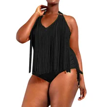 Женский купальник, плюс размер, сдельный бикини с кисточками, купальный костюм, женские платья, сорбини, купальники, пляжные купальники, A3049