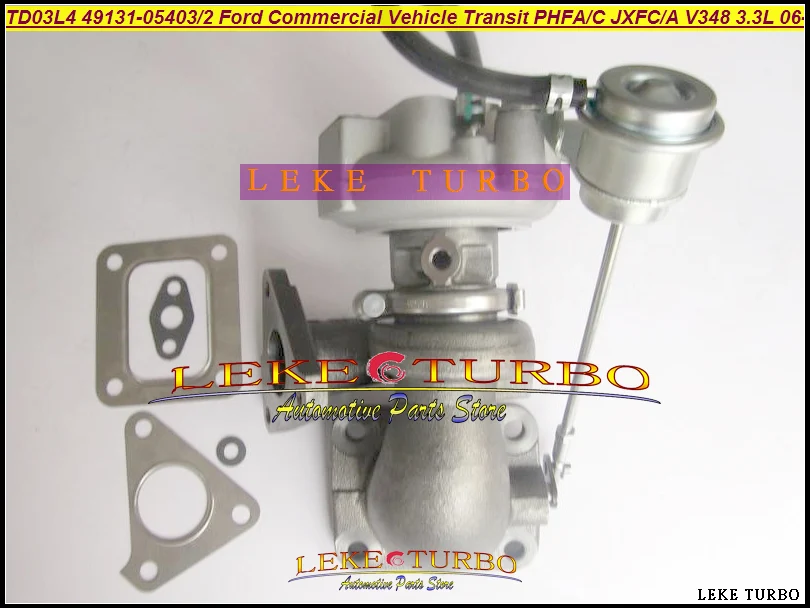 TD03L4 49131-05403 49131-05402 6C1Q-6K682-DF Turbo For Ford Commercial Vehicle Transit 2006- PHFA PHFC JXFC JXFA Puma V348 3.3L (1)