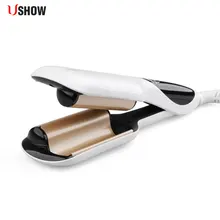 USHOW 120-200 по Цельсию ЖК-дисплей Дисплей керлинг Профессиональный электрический волосы колебаться Инструменты для укладки Z6