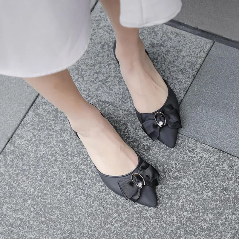 Rouroliu Women Bowknot Jelly Shoes Non-Slip Pointed Toe Casual Shoes Woman Summer Waterproof Mid Heel Sandals FR101 Rouroliu Women Bowknot Jelly Shoes Non-Slip Pointed Toe Casual Shoes Woman Summer Waterproof Mid Heel Sandals FR101