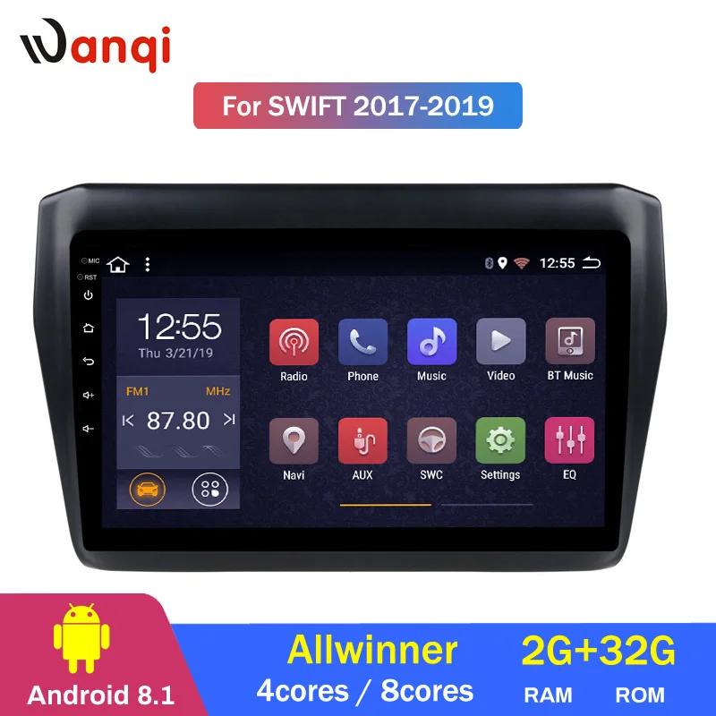 Discount 2G RAM 32G ROM Android 8.1 Car Multimedia Player For Suzuki Swift 2017 2018 2019 Car DVD GPS Navigation 2