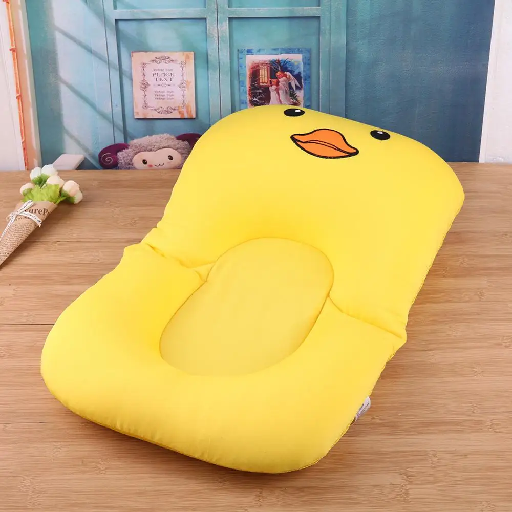 Foldable Baby Bath Tub Baby Float Bath Mat Seat Antiskid Blooming Bathing Net Bed/Chair Baby Shower Nets Bag