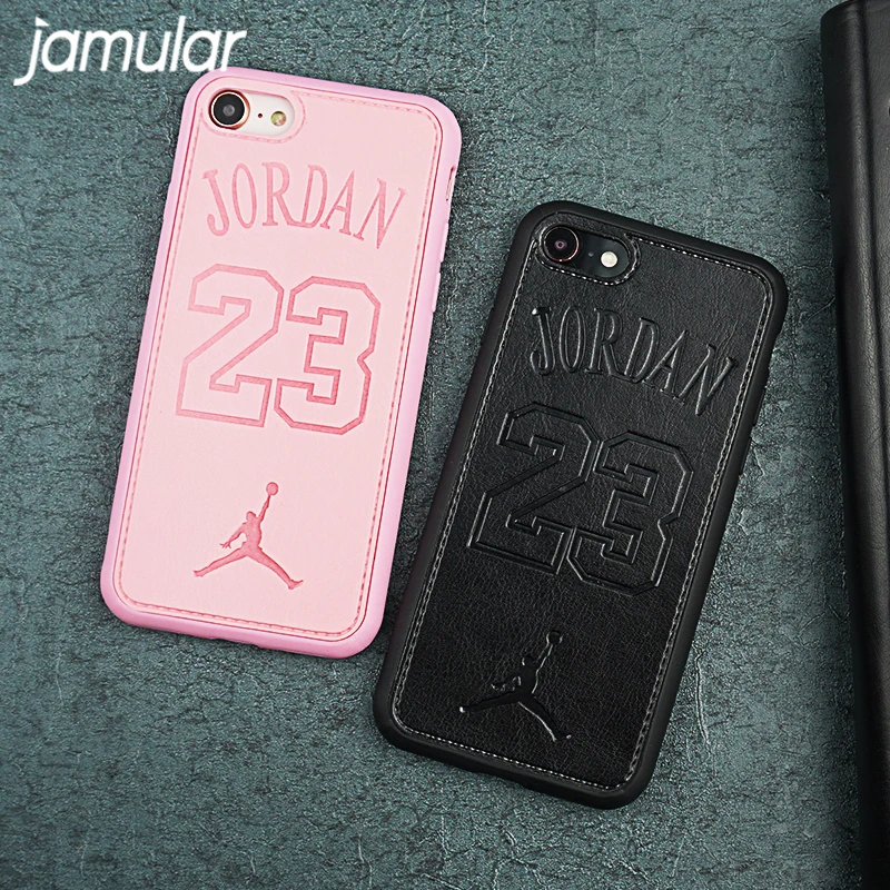 

JAMULAR Air-man Michael Jordan Number 23 Sport Case For iPhone 8 7 Plus Soft Cover For iPhone X XS MAX XR 6 6s Plus Shell