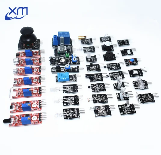 

Sensor kit 37 in 1 Sensor Kit /RRGB/joystick/photosensitive/Sound Detection/Obstacle avoidance/buzzer High quality
