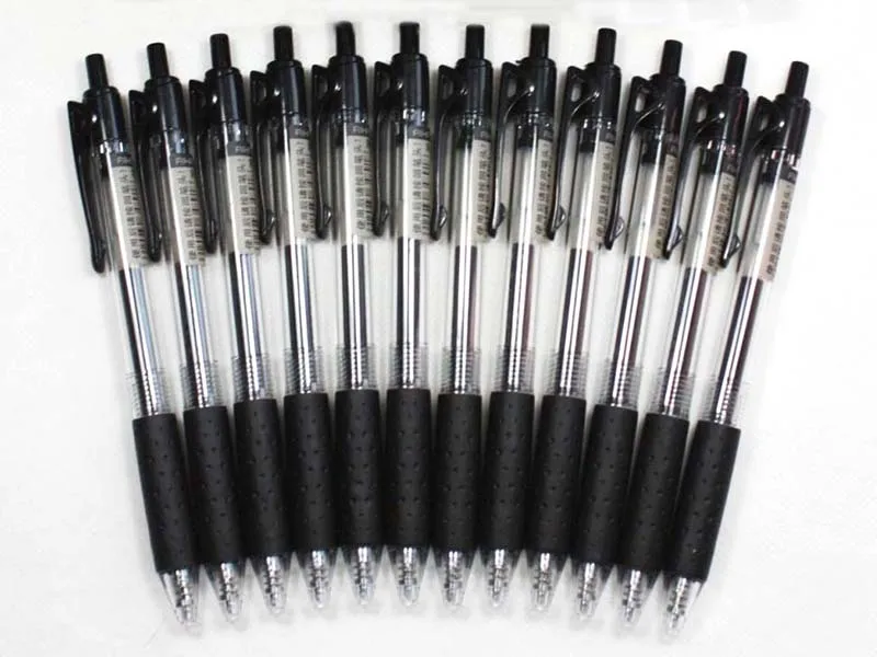 Aihao 4 12 шт. ящик выдвижной гелевая ручка 0 5 мм ролик мяч офис синего красного