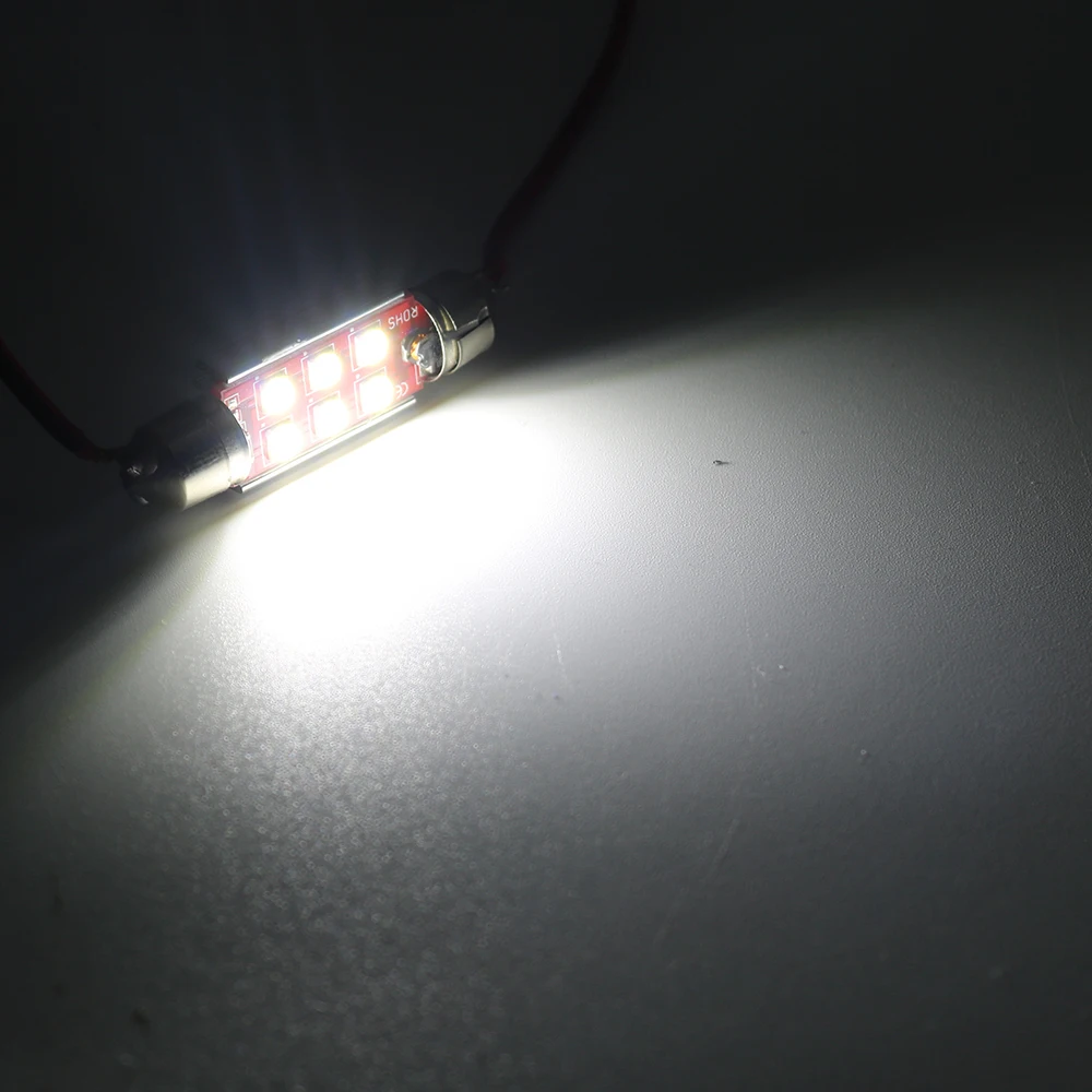 YSY 50 шт. гирлянда CANBUS 4smd 31 мм 6smd 36 39 41 C5W C10W светодиодная безотказная 3030 smd