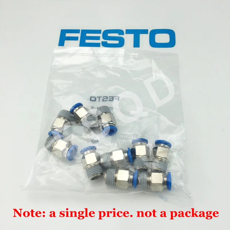 

QS-1/8-4 QS-1/8-6 QS-1/8-8 QS-1/8-10 QS-1/8-12 FESTO Push-in fittings QS standard series connector QS series pneumatic