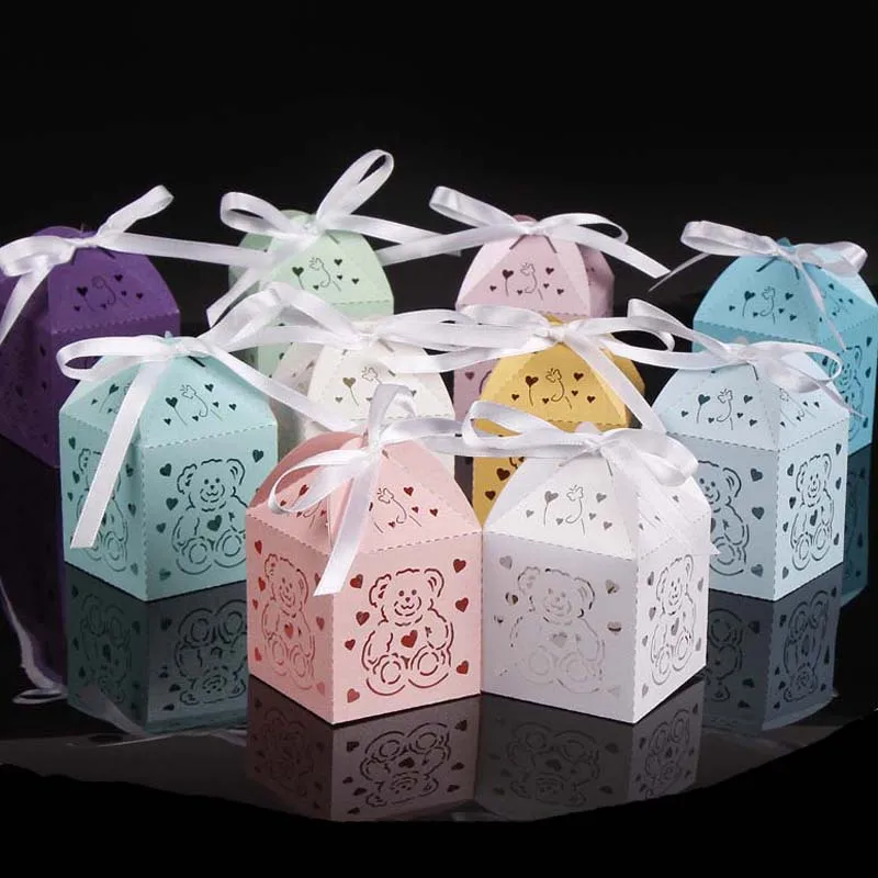 50PcsLots Laser Cut Little Bear Gift Box Favor Boxes Favor Boxes Baby Shower Favors Kids Birthday Wedding Party Decoration (6)