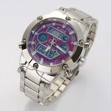 Marque 6.11 Mode Numérique Montre Hommes Led En Acier Plein Mens Sport Quartz-Montre Militaire Armée Mâle Montres relogio masculino