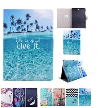 

7 colors Light weight fashion print leather case for samsung galaxy tab A 9.7 SM-T555 T550 9.7'' tablet cover case