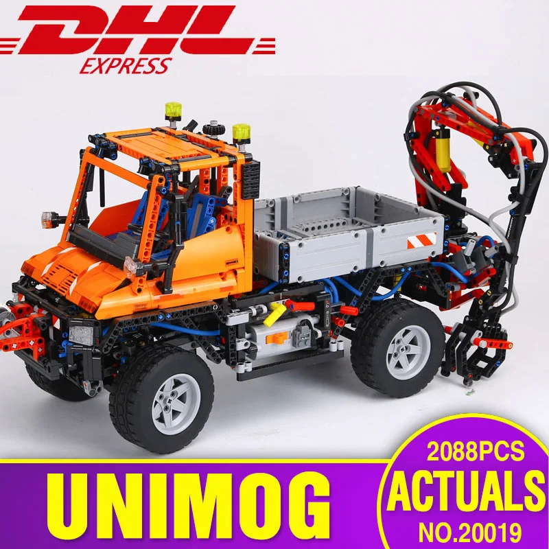 

New Lepin 20019 Technic Ultimate Series The Mechanical Truck Unimogu Set Educational Building Blocks Bricks Toys legoing 8110
