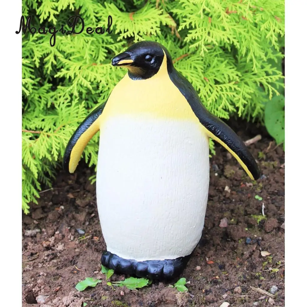 Plastic Penguin Lawn Figurine Simulation Garden Ornaments Yard
