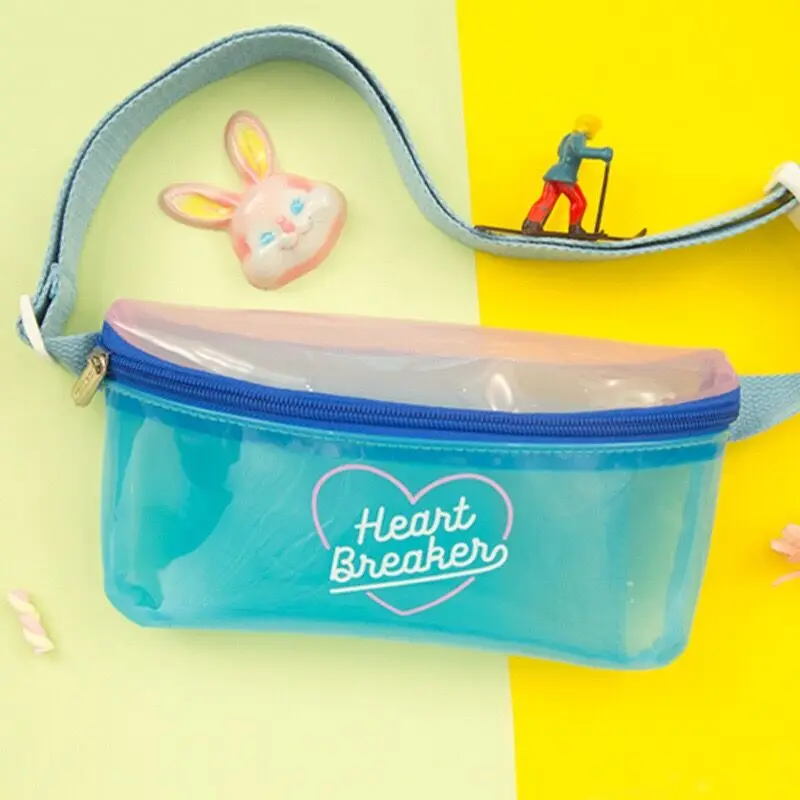 Bentoy Jelly Женская поясная сумка с голограммой нагрудная в стиле пэчворк
