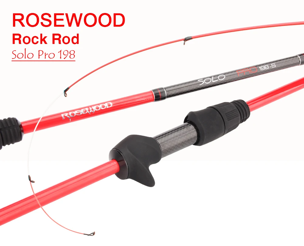 Spinpoler Solo Pro 1.98m Solid Tip UL Fishing Rod 3-22g Lure Weight Rock Fishing Rod Fast Action Ultralight Power Rod  (1)