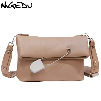 

NIGEDU Brand women Shoulder Bags unique design lady Clutches Quality PU Leather female Messenger bag handbag bolsas Envelope bag