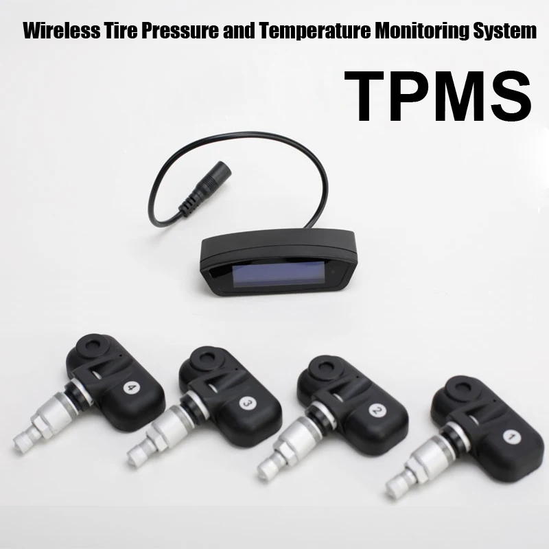 Wireless car TPMS tire pressure monitor system with built in inside