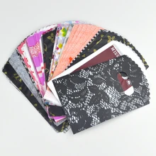 Mini 100 Uds. Color al azar mezclado 9*15cm bonita joyería de plástico bolsas de transporte de embalaje de regalo con mango para compras de Boutique