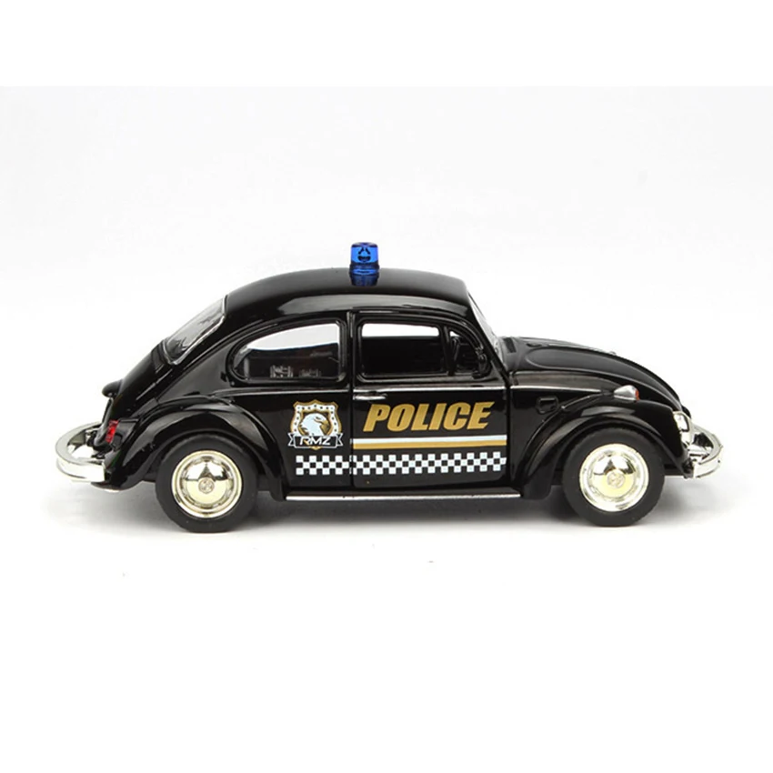 Полицейский автомобиль R Beetle 1:36 игрушечные автомобили копия из сплава