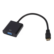 10 inch Mini HDMI to VGA Female Video Cable Adapter 1080P for NoteBook PC – Black