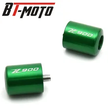 Для KAWASAKI Z 900 аксессуары для мотоциклов с ЧПУ ручки крышки заглушки для руля логотип(Z900