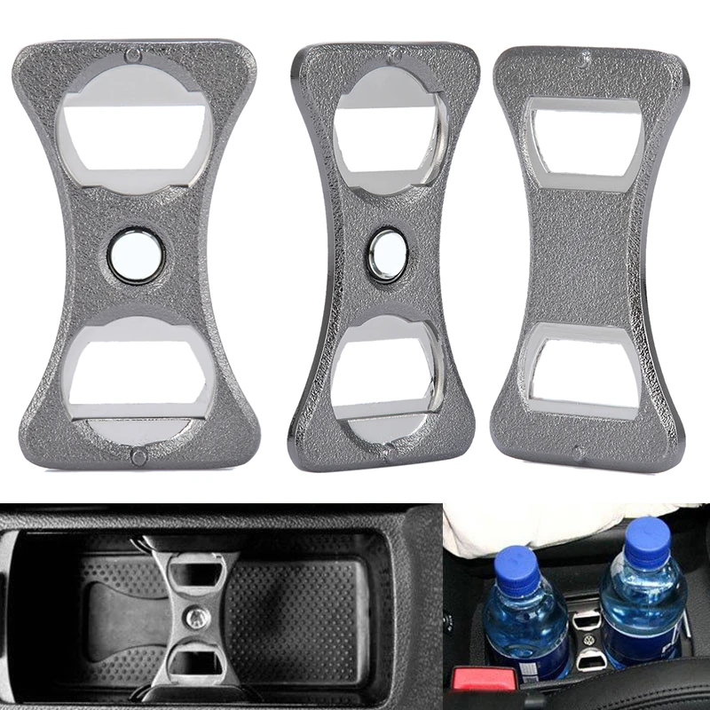 Stainless Steel Car Beer Bottle Cup Opener Holder Divider for V-W Parts G-OLF MK5/6 GT G-Ti R32 Car Holders