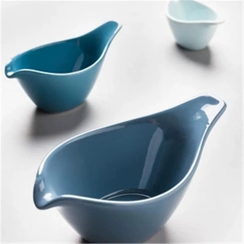 

KINGLANG European cartoon bird bowl home cute ceramic bowl salad rice bowl sauce noodle soup bowl