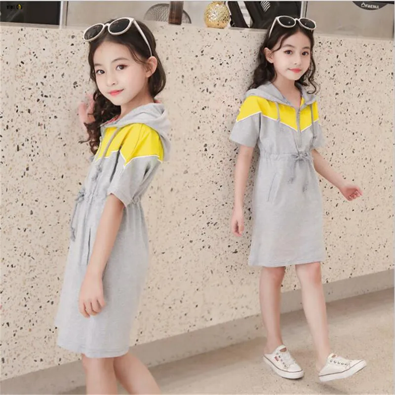 New Fashion Summer Girls Dresses Kids Clothes Children Clothing Color
