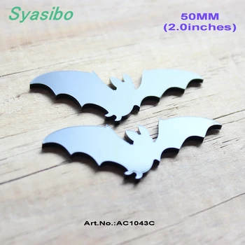 

30mm /50mm Lone Vampire Bat Earrings- Laser Cut Black Acrylic Ornaments China -AC1043